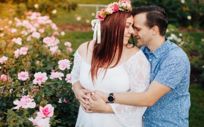 Lyndale Rose Garden Maternity Shoot // Joe + Sierra // Minneapolis Minnesota
